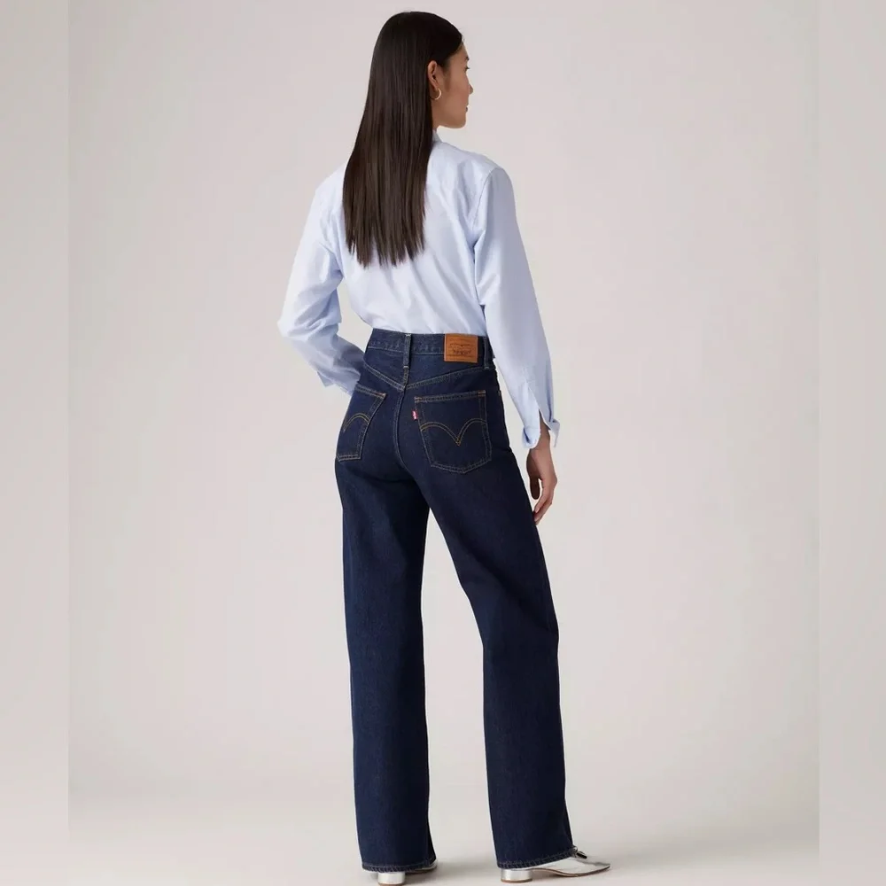 Levi's Women's Ribcage Wide Leg Jeans 27 - Picture 4 of 8